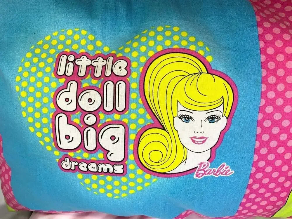 Vintage Barbie Pillow ( standard size) HTF rare ! Two sided